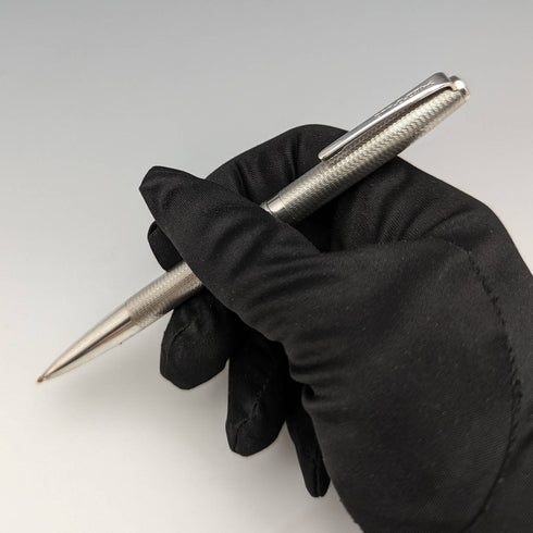 1981 British Vintage Yard O Red Sterling Silver Ballpoint Pen in Case